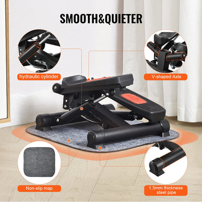 Twist Stepper for Waist & Core - Mini Stepper with Rotational Motion for Abs & Glutes - 330lbs