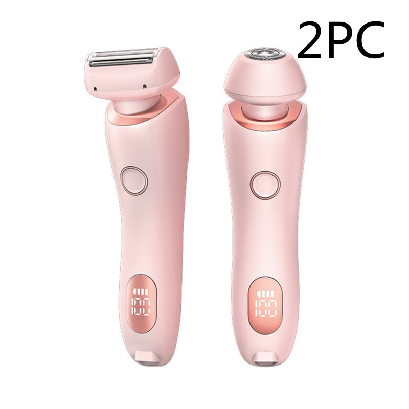 2-in-1 Hair Removal Epilator & Trimmer – USB Rechargeable Women's Body Shaver for Face, Legs & Bikini