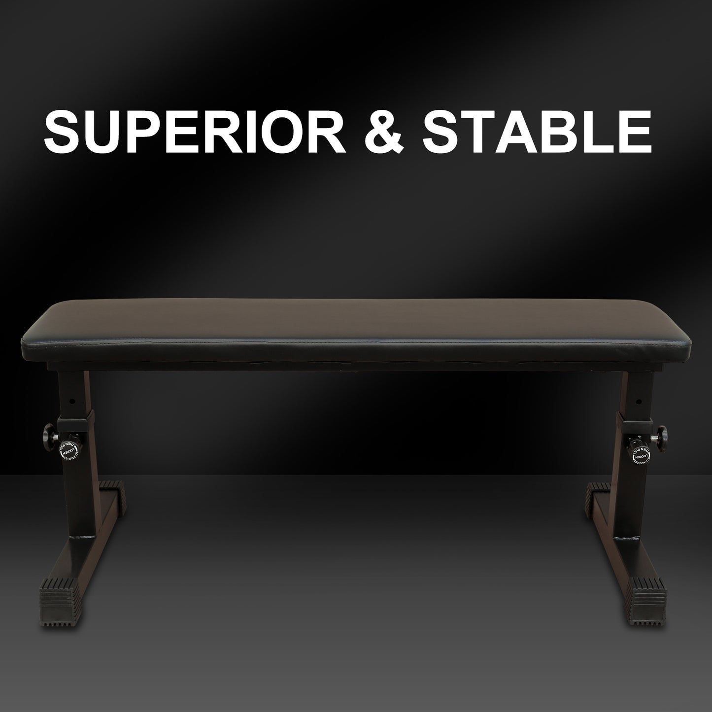 Adjustable Height Weight Bench - 5-Level Flat Bench for Strength Training & Home Gym - 440lbs Capacity