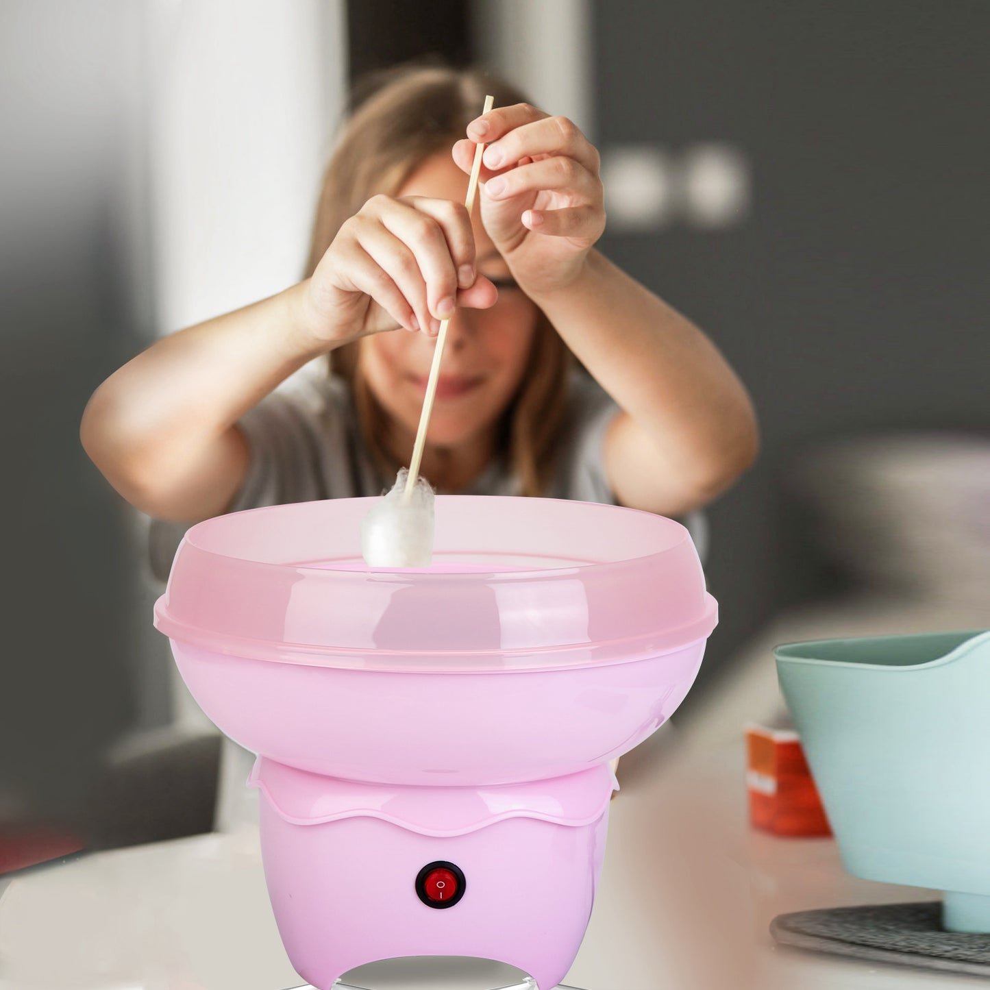 Portable Cotton Candy Maker - Electric Sugar Floss Machine for Kids & Parties