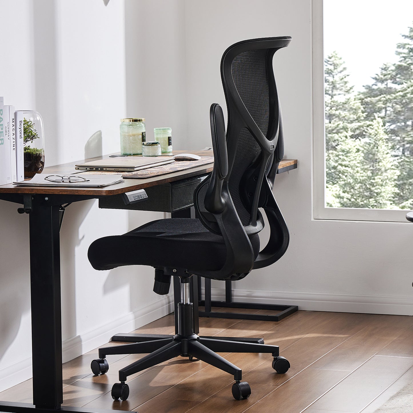 Ergonomic Mesh Office Chair - Breathable Computer Desk Chair with Lumbar Support