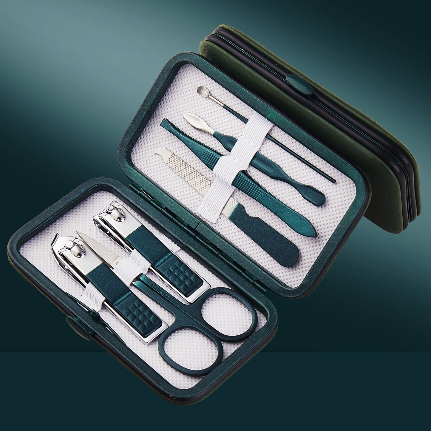 Professional Manicure Set - 18-Piece Nail Clipper Kit with Case for Pedicure & Grooming