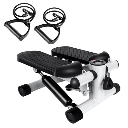 Mini Fitness Stepper with Resistance Bands - 330 lbs Capacity | LCD Monitor