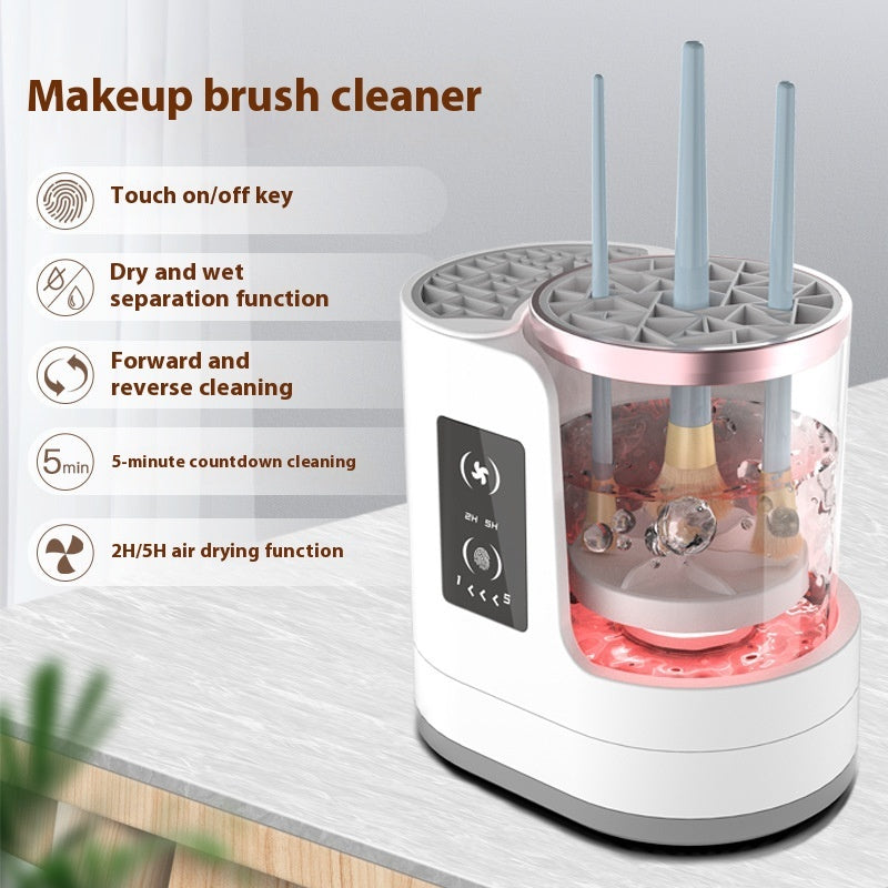 Electric Makeup Brush Cleaner – Automatic Rechargeable Brush Cleaning Stand & Dryer